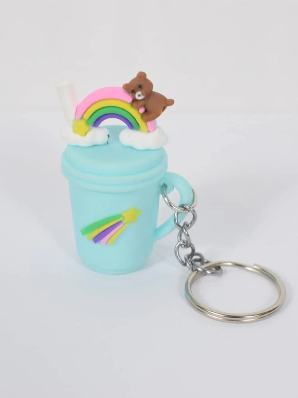 50PCS Bulk Keychains Set, Split Keychains Rings with Chain 1 inch, Key Rings, Ke